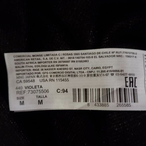 MANGO VIOLETA Gray Taupe Tweed Dress M - Picture 5 of 7